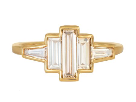 Art Deco Baguette Diamond Ring For Discount