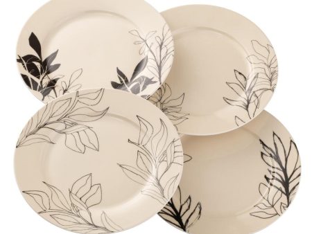 Aynsley Minimal Flora Tea Plates Set of 4 on Sale