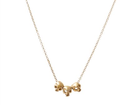 Gold Skull Necklace Discount