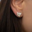 Asymmetric Blossom Stud Earrings For Sale