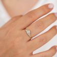 Vintage Style Engagement Ring - Art Deco Baguette Diamond Cluster Ring Online Hot Sale