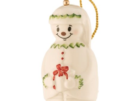 Belleek Classic Elf Snowman Bell Ornament Hot on Sale