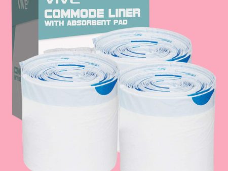 Vive Commode Liners with Absorbent Pad Sale