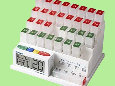 31 Day Pill Organizer with Reminder System Online Hot Sale