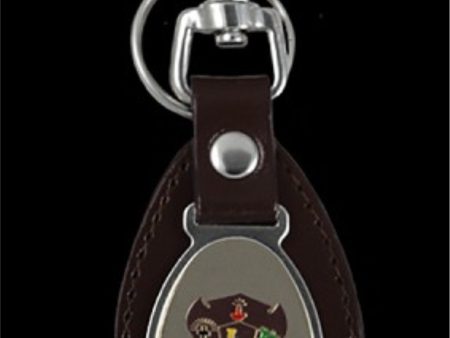 Iota Leather Fob Keychain Online