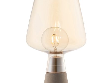 Galway Crystal Large Glass Table Lamp - Amber Online now