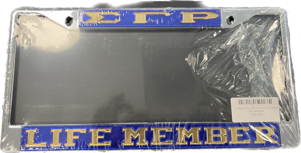 SGRho Life Member Auto Frame Royal Gold Supply