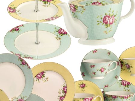 Aynsley Archive Rose Afternoon Teaset 2 Online Sale