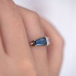 Art Deco Diamond and Sapphire Ring For Cheap