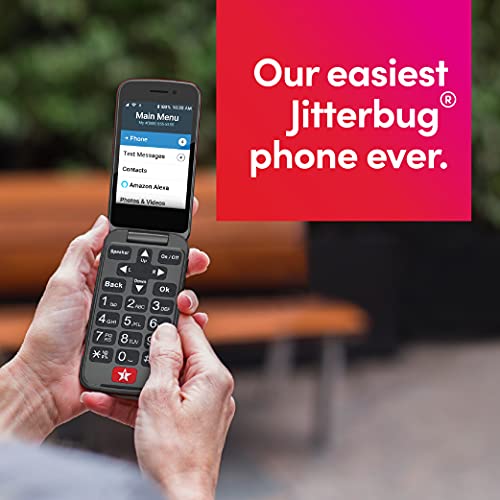 Jitterbug Flip2 Cell Phone for Seniors Red Supply