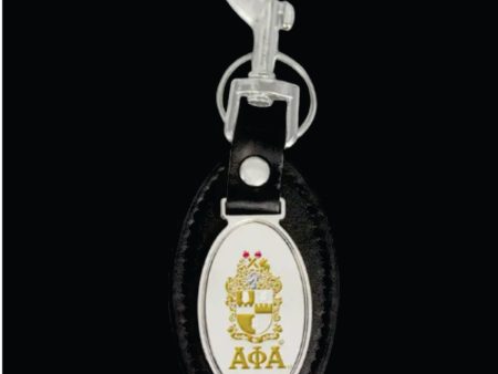 Alpha Leather Fob Keychain Online Hot Sale