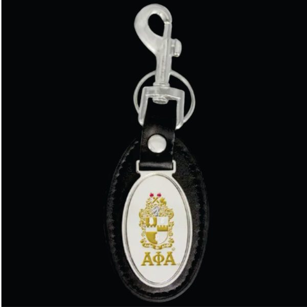 Alpha Leather Fob Keychain Online Hot Sale