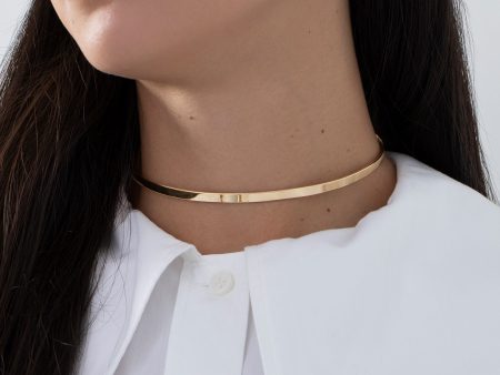 Minimalist Thin Gold Band Choker For Discount