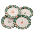 Belleek Living Christmas Cupcakes Set of 4 Tea Plates For Sale