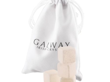 Galway Crystal Cooling Stones Set of 4  - White Jade Sale