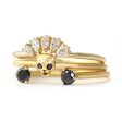 Cat Skull Wedding Set - Bohemian Bridal Set Of Three Rings Hot on Sale