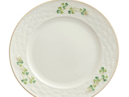 Belleek Classic 1880 - Gold Shamrock Dinner Plate Cheap