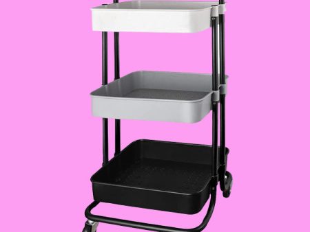 Rolling Storage Cart with Handle Hot on Sale