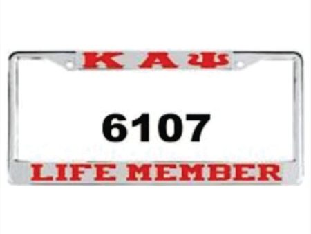 Kappa Life Member Auto Frame Silver Red Fashion