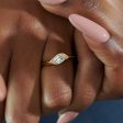 OOAK Flame Cut Diamond Engagement Ring For Cheap