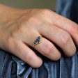 Blue Sapphires Baguette Cut Engagement Ring - Blue Sapphire Ring Fashion