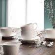 Belleek Living Erne Teacup & Saucer Set of 4 on Sale