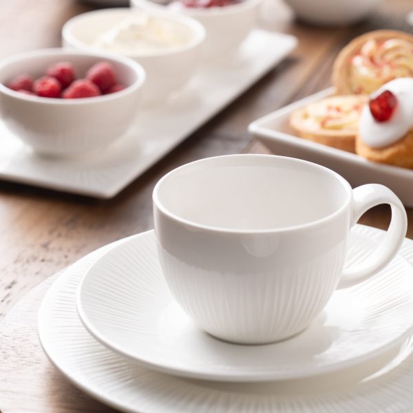 Belleek Living Erne Teacup & Saucer Set of 4 on Sale