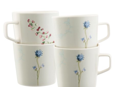 Aynsley Camille Pale Jade Set of 4 Mugs Supply