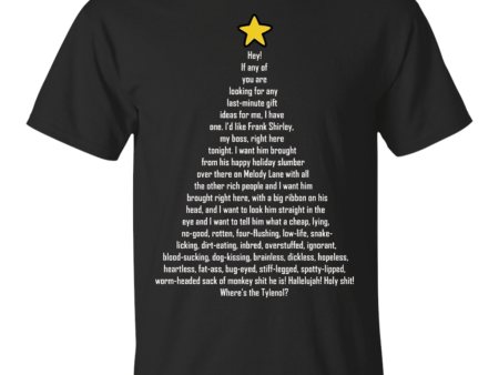 Frank Shirley Funny Christmas T-Shirt Vacation Online Hot Sale