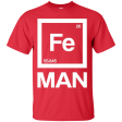 Fe Man Iron Science T-shirt White Periodic Table T-shirt Online now