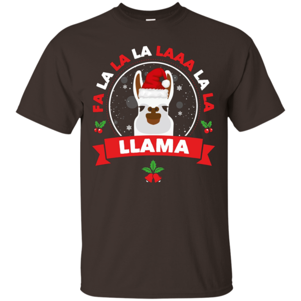 Fa La La La La La La Llama - Funny Christmas T-Shirt Unisex Cheap