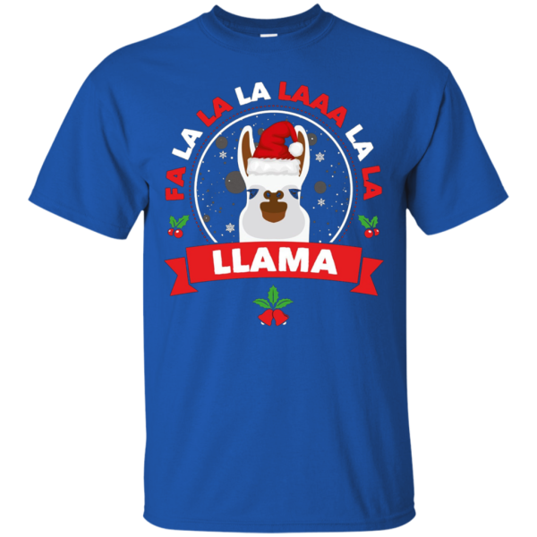 Fa La La La La La La Llama - Funny Christmas T-Shirt Unisex Cheap