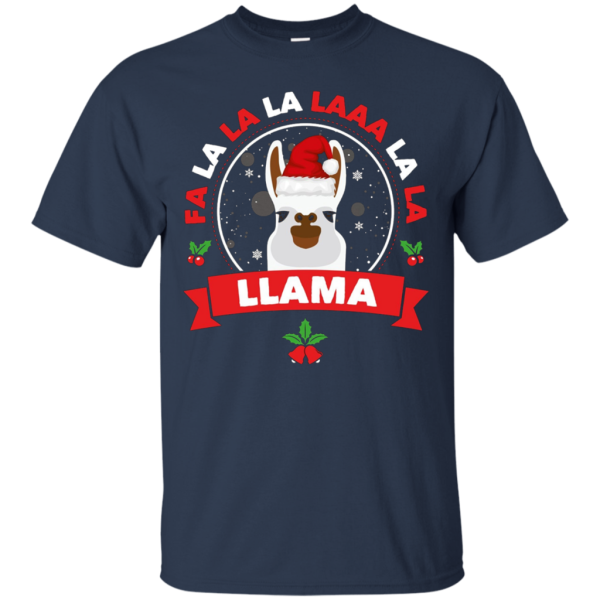 Fa La La La La La La Llama - Funny Christmas T-Shirt Unisex Cheap