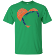 Football Heart Cutout Shirt Blue _amp_ Orange Game Day Gift Online Hot Sale