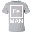 Fe Man Iron Science T-shirt White Periodic Table T-shirt Online now