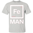 Fe Man Iron Science T-shirt White Periodic Table T-shirt Online now